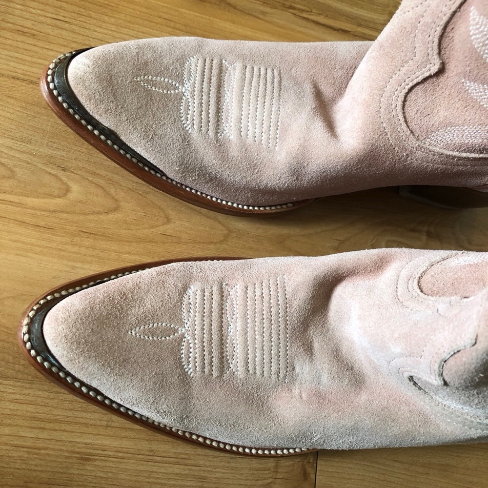 Idyllwind Pink Suede Wheels Western Booties, 11B - Picture 6 of 16